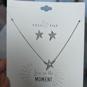 Star necklace & earrings